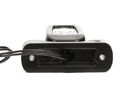 WAS LED Sidemarkeringslys 12-24V Hvid/Rød med Gummiarm ECE-godkendt - Billede 2