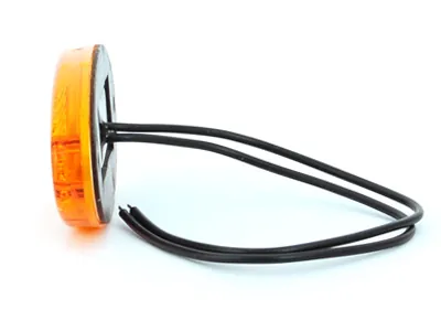 WAS LED Sidemarkeringslys Amber 12-24V med Reflektor og ECE-godkendelse - Billede 2