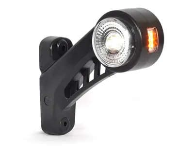 WAS LED Sidemarkeringslys 12-24V Hvid/Rød/Gul med Gummiarm - Ø60mm - Billede 2