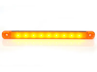 WAS LED Sidemarkeringslys Amber 12-24V - Ekstra Fladt Design 10,4mm - Billede 2