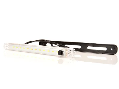 LED Kabinebelysning 12V med Kontakt - 12 LED - 365/301 lumen - 213mm - Billede 3