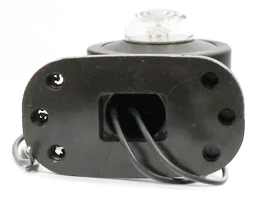 WAS LED Sidemarkeringslys 12-24V Hvid/Rød med Gummiarm 135mm - Billede 3