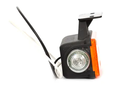 WAS LED Sidemarkeringslys 24V Venstre Amber med Klare/Røde Sidelys - Billede 2