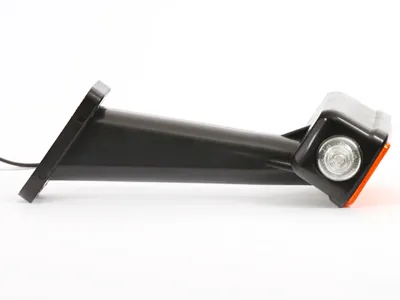 WAS LED Sidemarkeringslys 24V med Gummiarm - Venstre Amber/Hvid/Rød - Billede 2