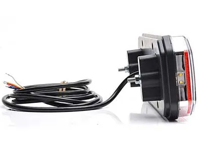 LED Baglygte 12-24V med Dynamisk Neon Blinklys - Multifunktionel Kombination - Billede 2