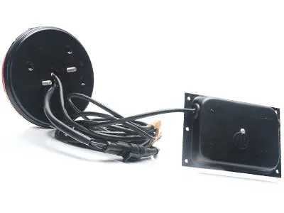 WAS LED Baglygte 24V Neon Effekt Venstre - Dynamisk Blinklys ø142mm - Billede 2