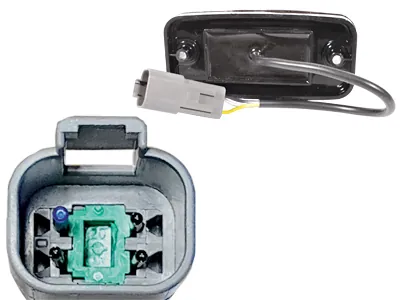 WAS LED Sidemarkeringslys med Blinklys 12-24V Neon-Effekt Ravgul - Billede 3