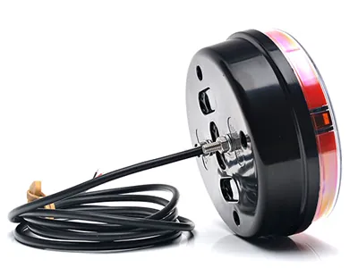 WAS LED-Baglygte Multifunktion 12-24V ø142mm - Bremse, Blink, Tåge & Baklys - Billede 2