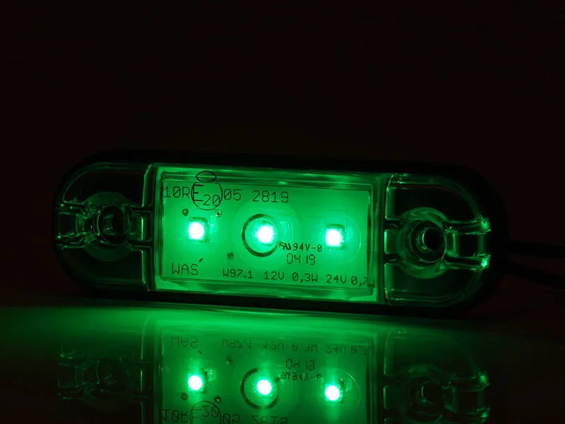 WAS LED Markeringslys 12-24V 3 LED'er 24lm til Lastbil og Trailer - Billede 2