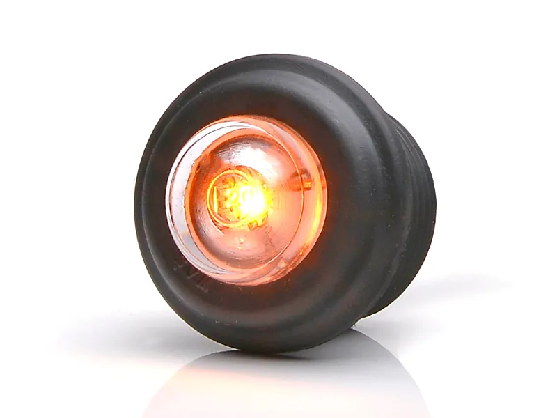 WAS LED-sideblinklys gul 12V ø 29 mm - Ledekstralys.dk