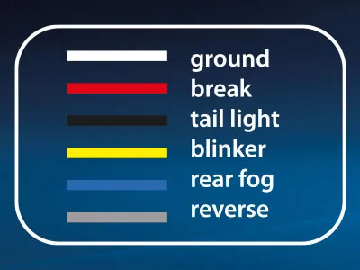 AUTOLINE LED Baglygte 12-24V Venstre til Påhængsvogn - Multifunktion - Billede 2