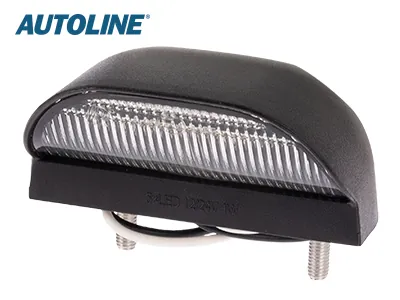 AUTOLINE LED Nummerpladebelysning 12-24V Sort med 5 LED - E-godkendt - Billede 3