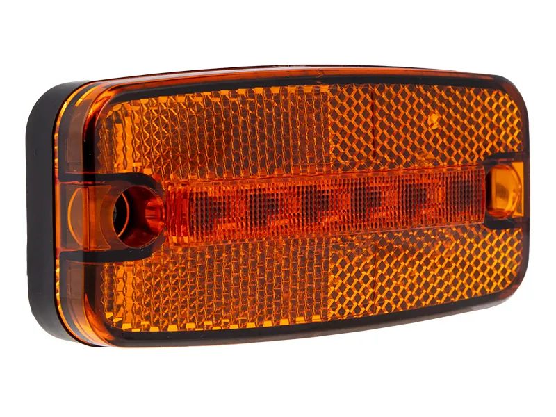 Truck Vision LED Sidemarkeringslygte med Stroboskop 12-24V Amber - Billede 2