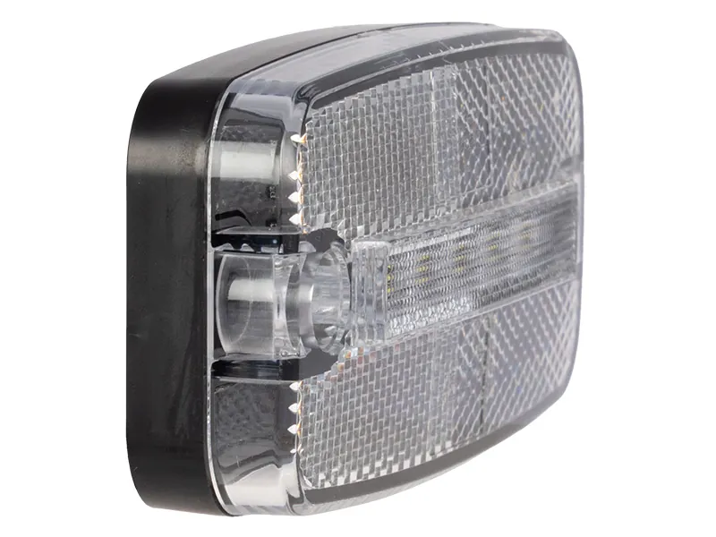 TRUCKVISION LED Sidemarkeringslys Hvid 12-24V 6 LED med Vinkelfæste - Billede 3