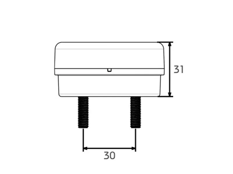 LED Tågebaglys 12-24V med 6 LEDs - Godkendt til Erhvervskøretøjer - Billede 5