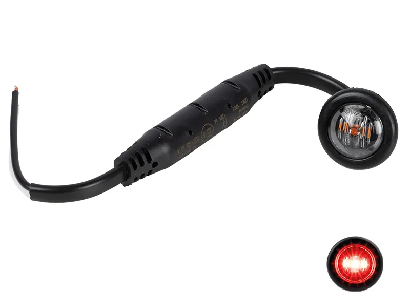 OPTIBEAM Dark Phantom LED Sidemarkeringslys 8-32V Indbygning Røgfarvet - Ledekstralys.dk