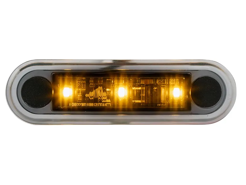 Optibeam Dark Phantom LED-positionslys gul 79,5 x 22,5 mm, 5 m ADR-kabel - Billede 4