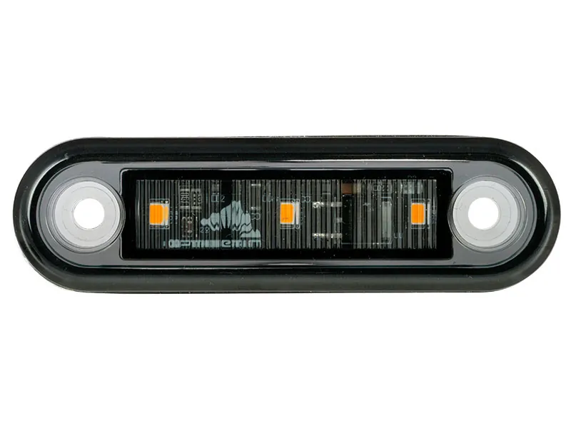 Optibeam Dark Phantom LED-positionslys gul 79,5 x 22,5 mm, 5 m ADR-kabel - Billede 6
