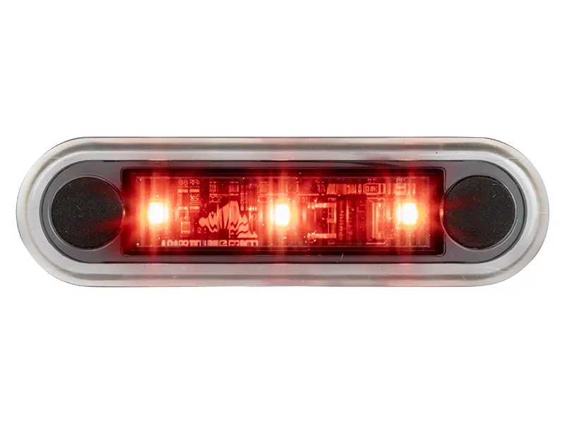 Optibeam Dark Phantom LED-positionslys rød 79,5 x 22,5 mm, 5 m ADR-kabel - Billede 3