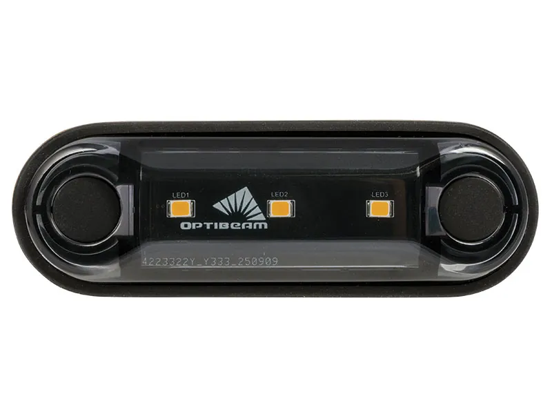 Optibeam Dark Phantom LED-positionslys gul 85,4 x 28,1 mm, 0,5 m ADR-kabel - Billede 2