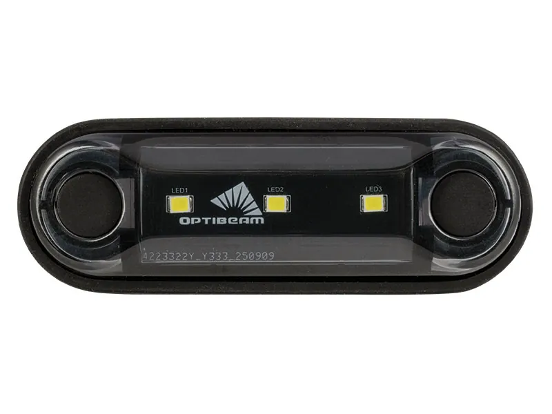 Optibeam Dark Phantom LED-positionslys hvid 85,4 x 28,1 mm, 0,5 m ADR-kabel - Billede 2