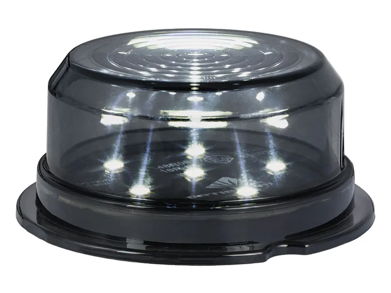 Optibeam Dark Phantom LED-positionslys hvid ø 70 mm, 5 m ADR-kabel - Ledekstralys.dk