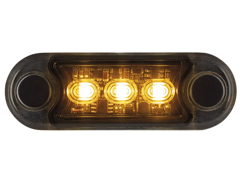 Optibeam Dark Phantom LED-blitzlys gult R65 10-36V, ADR-kabel - Ledekstralys.dk