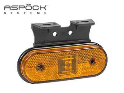 Aspöck LED Sidemarkeringslys Amber 24V med ADR-godkendelse - Ledekstralys.dk