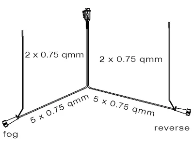 ASPöCK Kabelkit til Trailer - 13-pin + 5-pin Bajonet - 6m + 2x4.5m - Billede 2