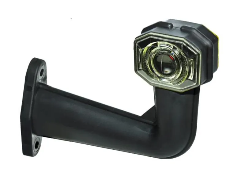 PROPLAST LED Sidemarkeringslys 24V - Hvid/Rød med Gummiarm og ADR-godkendelse - Ledekstralys.dk