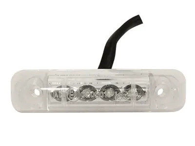 JOKON LED Sidemarkeringslys 24V Hvid - 4 LEDs Overflademontering - Ledekstralys.dk