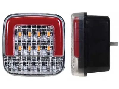 Proplast LED-baglygte 12V med integreret blinklys - Kompakt multifunktionslygte - Billede 3