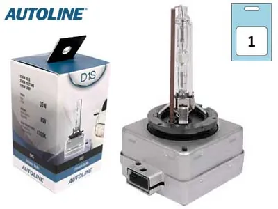AUTOLINE Xenon Pære D1S 85V 4300K - Original Xenonpære til Bilforlygter - Ledekstralys.dk