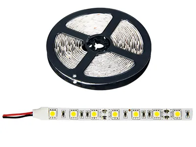 LED Lysstribe 4500K Neutralhvid 12V 42W 5m - 300 LED Top-Montering - Ledekstralys.dk