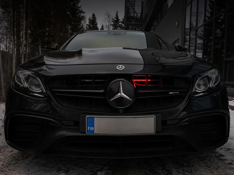 Night Rider Tuning Light - Rød LED Lysstrip 60cm 12V til Biltuning - Ledekstralys.dk