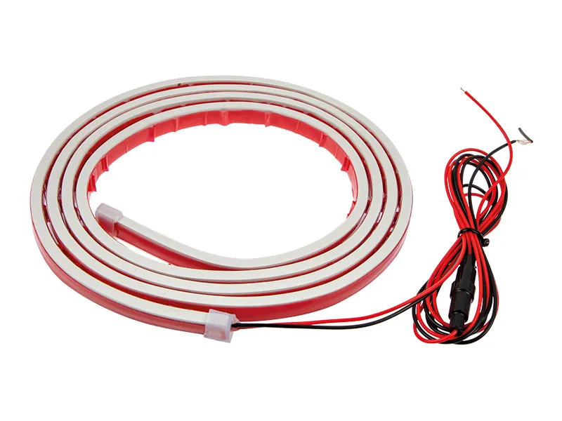 LED Bonnet Light Strip Hvid 180cm 11-15V - Motorhjelme Lysstrip til Biltuning - Billede 2