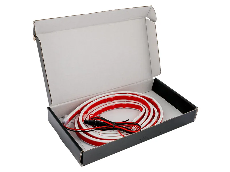 LED Bonnet Light Strip Hvid 180cm 11-15V - Motorhjelme Lysstrip til Biltuning - Billede 3