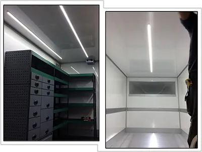 LED Rail Kabinebelysning 100cm - 24V 1320lm 15W - Hvid Aluminiumsramme - Billede 2