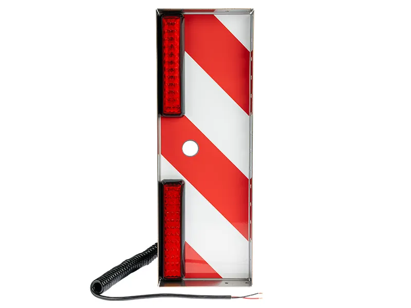 LED Baglygter Rødt Venstre til Store Køretøjer 525x180mm 13.8V/28V - Ledekstralys.dk