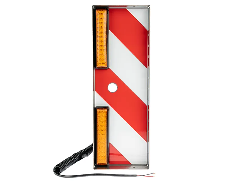 LED Positionslys Amber Oversized Vehicles - 525x180mm - 13.8V/28V - Rustfrit Stål - Ledekstralys.dk