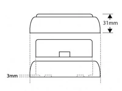 LED AUTOLAMPS LED-Baglygte 12-24V 49xLED Bremse/Position 100x100mm - Billede 3