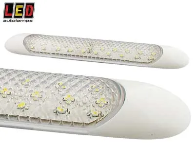LED Autolamps LED Kabinebelysning 12V 90lm - Lavprofil 10mm med 31 LED - Ledekstralys.dk