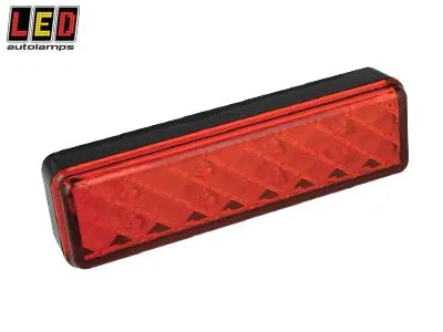 LED Autolamps Baglygte Tågelys 12-24V 135mm Slank Overflademontering - Ledekstralys.dk