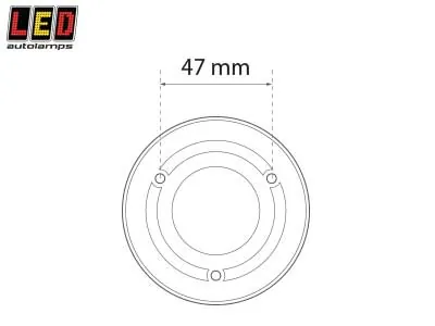 LED Autolamps Kabinelampe 24V 82lm Varm Hvid - Rød Natbelysning - Billede 3