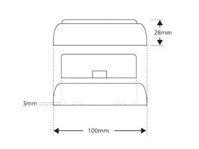 LED AUTOLAMPS LED-Baglygte 12-24V 36 LED Bremse-Position 80x80mm - Billede 3