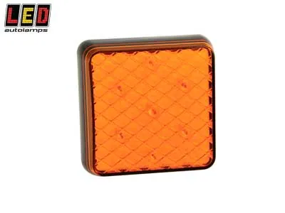 LED Autolamps LED Baglygteblinklys 12-24V - Overflademontage 81x81mm - Ledekstralys.dk