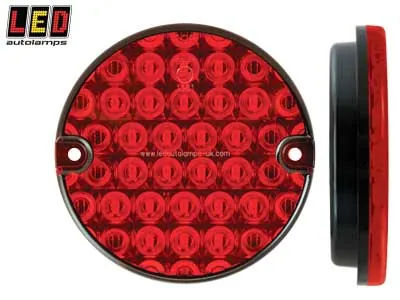 LED Autolamps Bagtågelys LED Rund Ø95mm 12-24V Indbygning - Ledekstralys.dk