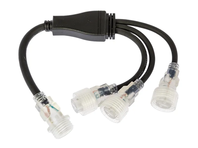 LEDWISE Y-Forgrening til Tre LED-Strips - Praktisk Tilslutningsløsning - Ledekstralys.dk