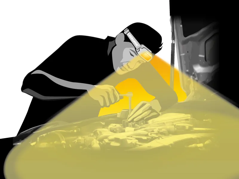 LEDWISE Workline Pandelampe 300 Lumen med Bevægelsessensor USB-C - Billede 5