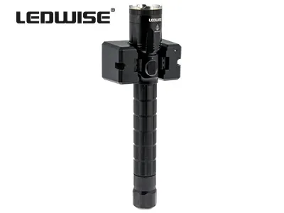 Ledwise Genopladelig Håndlygte 930 Lumen - Professionel Brug m. Trafikkegle - Billede 3